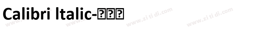 Calibri ltalic字体转换